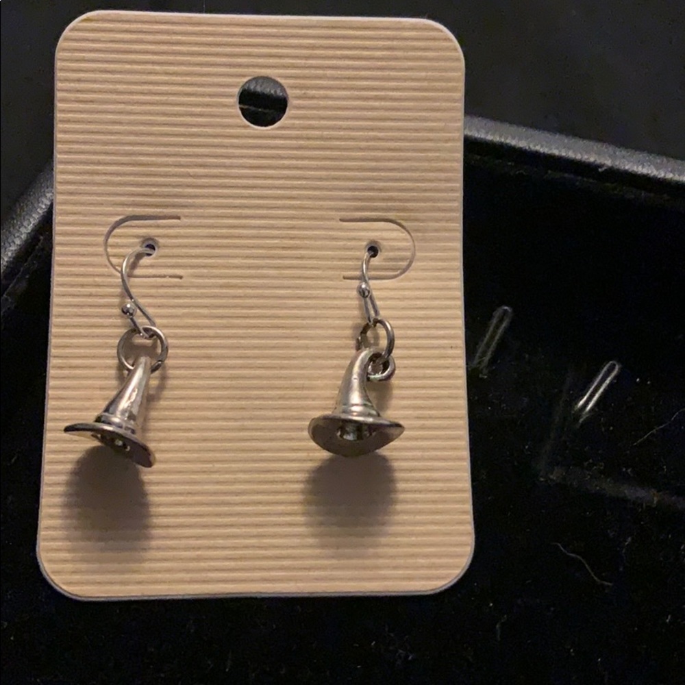 Wizard hat earrings